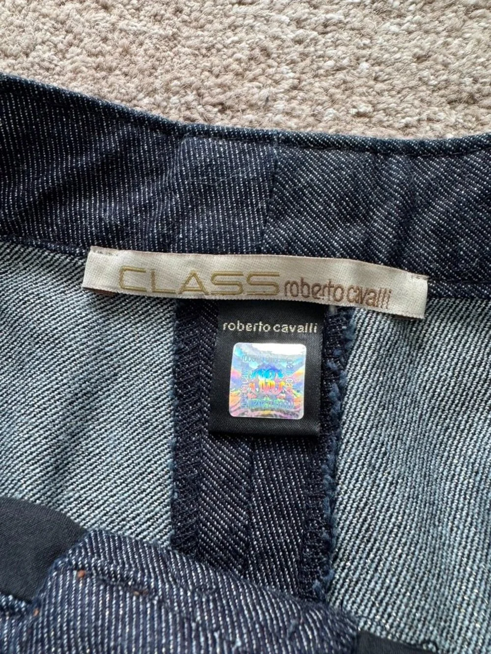 Roberto Cavalli Class Y2K Grail Vintage Low Rise Denim Jeans IT 44/US 8/10 - Picture 4 of 10